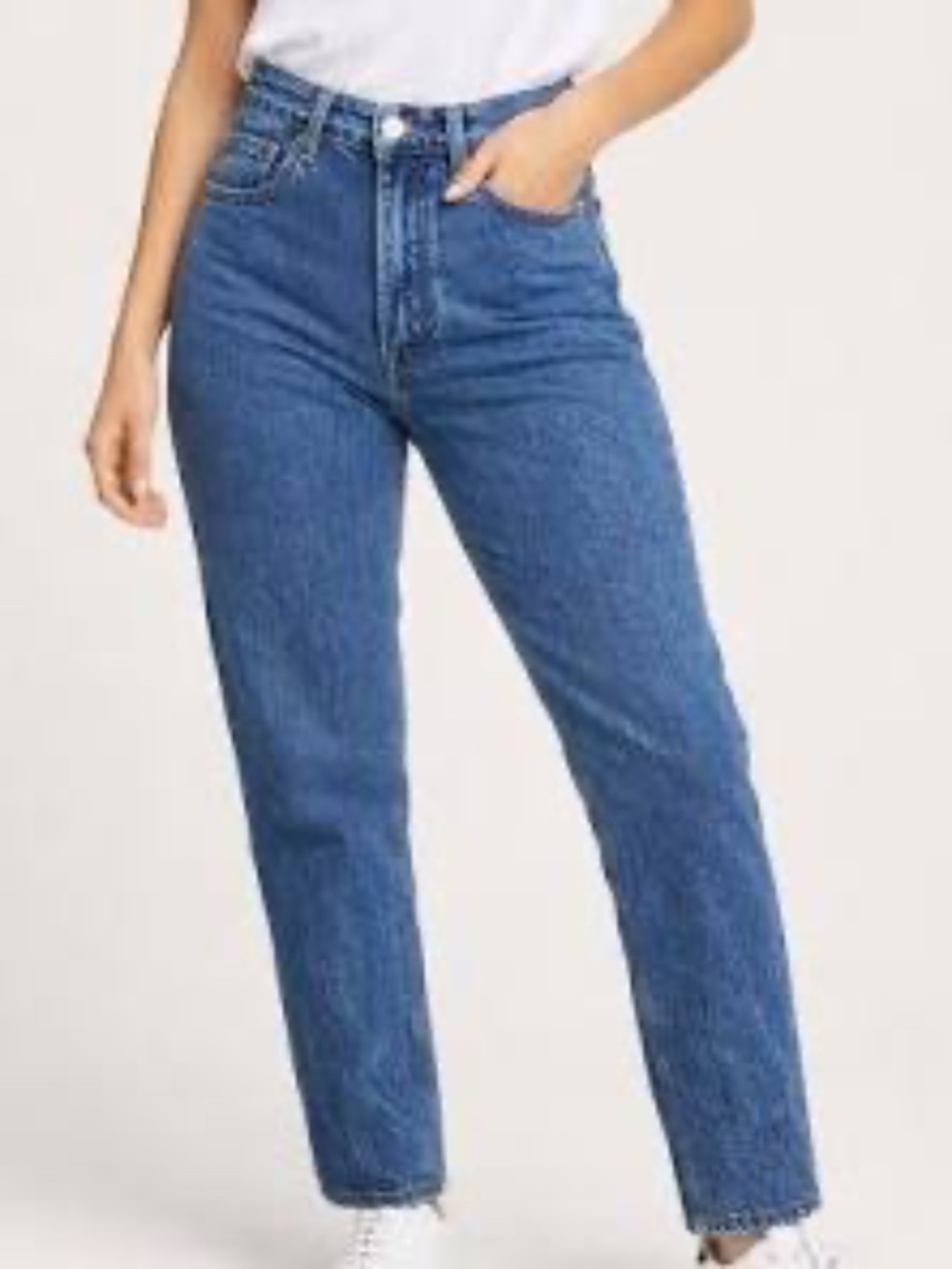 Everlane Curvy 90’s Cheeky Straight Jeans Organic Cotton, Northridge, Size 32